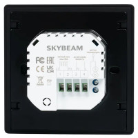 Терморегулятор для теплого пола Beca BHT-001-GB9 электронный программируемый цвет черный