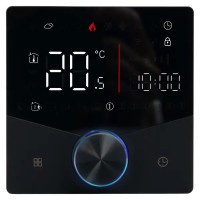 Терморегулятор для теплого пола Beca BHT-001-GB9 электронный программируемый цвет черный