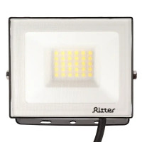 Прожектор светодиодный уличный Ritter Profi 53416 1 30 Вт 3000 Лм 180-240В нейтральный белый свет 4000К IP65 черный