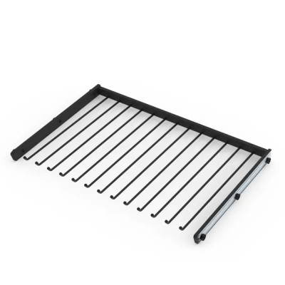 Вешалка выдвижная для брюк Лион 48x76.8 см металл цвет черный