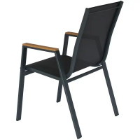 Стул садовый Garden Story Almi Dinner GS063 56x63x90 см сталь серый