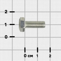 Болт DIN 933 6x16 мм с шестигранный головкой оцинкованный на вес