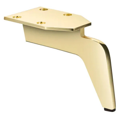 Опора 100x150 мм сталь цвет золото нагрузка до 50 кг