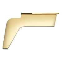 Опора 100x150 мм сталь цвет золото нагрузка до 50 кг