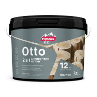 Антисептик защитно-декоративный лессирующий Parade Otto матовый прозрачный 9 л