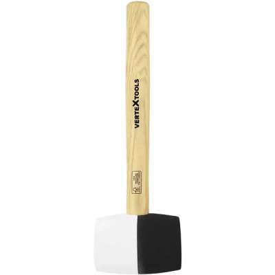 Киянка резиновая черно-белая Vertextools 10-53-450 450 г