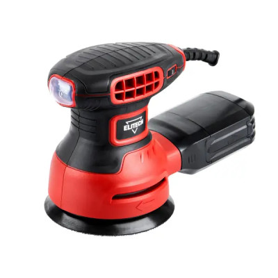 Эксцентриковая шлифмашина сетевая Elitech 03-12Э, 350 Вт, 125 мм