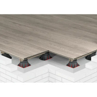 Опора для террасной доски T-Decks Professional 54-75 мм цвет черный