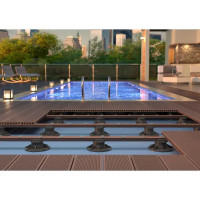 Опора для террасной доски T-Decks Professional 54-75 мм цвет черный