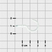 Винт с крюком 3x22 мм сталь 10 шт. цвет белый