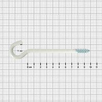 Винт с крюком 8x100 мм сталь 2 шт. цвет белый