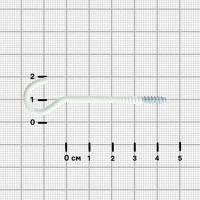 Винт с крюком 3.5x45 мм сталь 6 шт. цвет белый