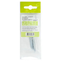 Г-образный винтовой крюк 6x80 мм сталь оцинкованная 2 шт.