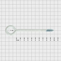 Шуруп-кольцо 8x100 мм сталь 2 шт. цвет белый