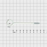 Шуруп-кольцо 6x80 мм сталь 4 шт. цвет белый