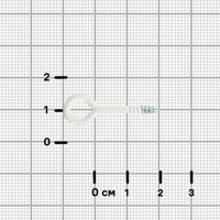 Шуруп-кольцо 3x20 мм сталь 12 шт. цвет белый