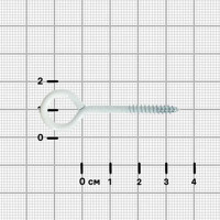 Шуруп-кольцо 3.5x35 мм сталь 6 шт. цвет белый