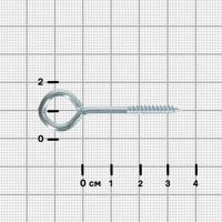 Шуруп-кольцо 3.5x35 мм сталь оцинкованная 6 шт.