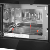 Микроволновая печь Maunfeld JBMO820GB01 встраиваемая 20 л 59.5x31.7x39 см кнопочное управление цвет черный