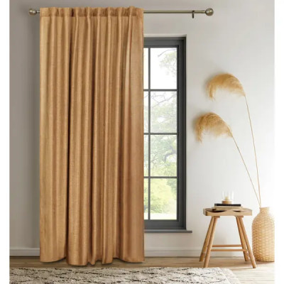 Штора на ленте со скрытыми петлями Kreaforta Looks 200x260 см желтый