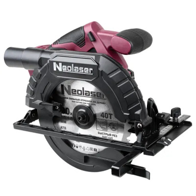 Пила циркулярная аккумуляторная бесщеточная Neolaser NCS20-190, 20 В Li-ion без АКБ и ЗУ, 190 мм