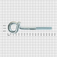 Винт с крюком-поворотом М12x160 мм оцинкованный
