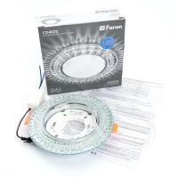 Светильник точечный встраиваемый Feron Bright CD4020 под отверстие 80 мм GX53 цвет хром