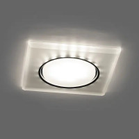 Светильник точечный встраиваемый Feron Bright CD5022 под отверстие 80 мм GX53 цвет белый