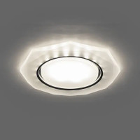 Светильник точечный встраиваемый Feron Bright CD5021 под отверстие 80 мм GX53 цвет белый