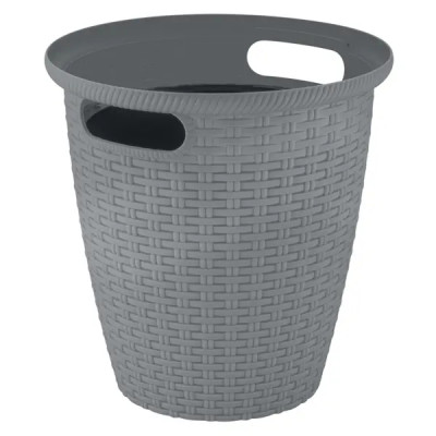 Кашпо для цветов Ingreen Rattan Ø20 11 л вулканический серый