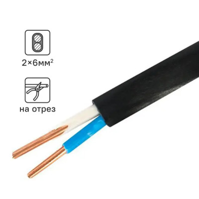 Кабель Tdm Electric ВВГпнг-LS 2x6 на отрез ГОСТ