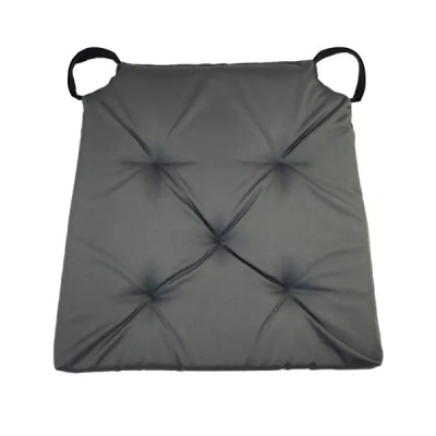 Подушка для стула Linen Way 40/35x40 см цвет стальной
