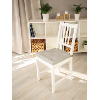 Подушка для стула Linen Way 40/35x40 см цвет светло-серый
