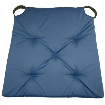 Подушка для стула Linen Way 40/35x40 см цвет серо-синий