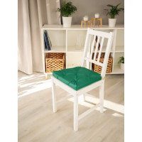 Подушка для стула Linen Way 40/35x40 см цвет зеленый