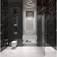 Глазурованный керамогранит Arcadia Ceramica Black Spinder High Gloss 60x60 см 1.44 м² глянцевый цвет черный