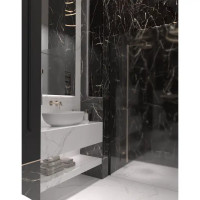 Глазурованный керамогранит Arcadia Ceramica Black Spinder High Gloss 60x60 см 1.44 м² глянцевый цвет черный