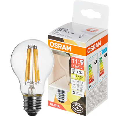 Лампа светодиодная Osram E27 11 Вт теплый белый свет
