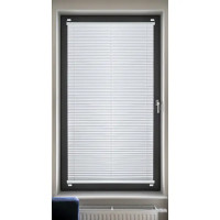 Штора плиссе 52x170 см жаккард белая