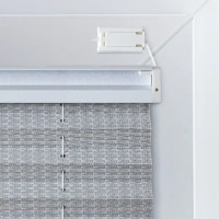 Штора плиссе 52x170 см жаккард серая