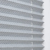 Штора плиссе 52x170 см жаккард серая