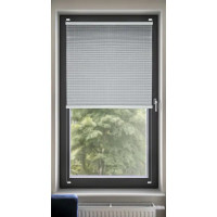 Штора плиссе 52x170 см жаккард серая