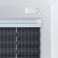 Штора плиссе 52x170 см жаккард графитовая