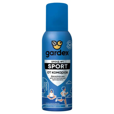Репеллент для защиты от комаров Gardex Sport аэрозоль 100 мл