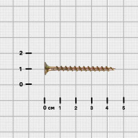 Саморезы по дереву оцинкованные 3.5x45 мм 120 шт.