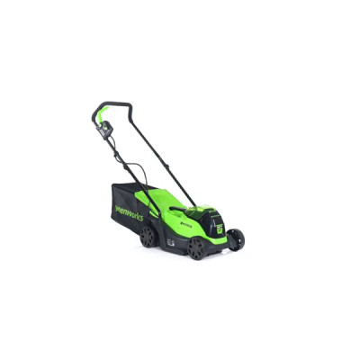 Газонокосилка аккумуляторная бесщеточная Greenworks 2516107UA 24 В 33 см 2 Ач АКБ и ЗУ входит в комплект
