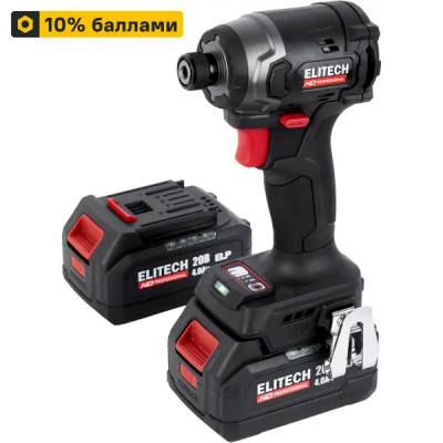 Винтоверт ударный аккумуляторный Elitech HD CS2003SL 20 В Li-Ion 2x4 Ач