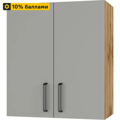 Кухонный шкаф навесной Нарбус 60x67.6x29 см ЛДСП цвет серый