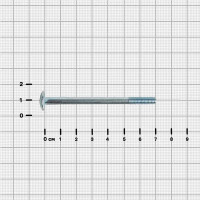 Болт DIN 607 6x70 мм оцинкованный