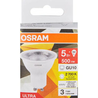 Лампа светодиодная Osram GU10 5 Вт теплый белый свет